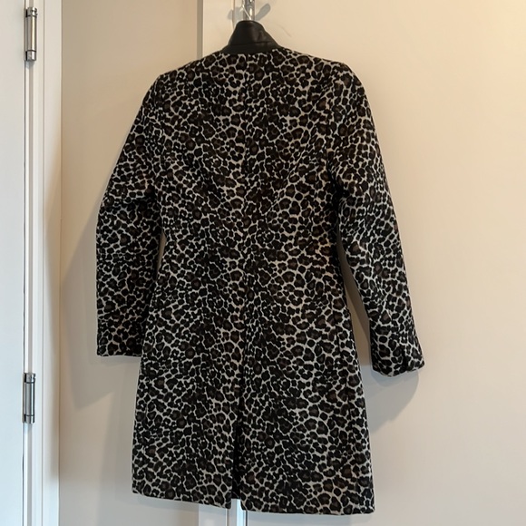 All Saints - Leopard print mid-coat, wool size 00, UK 2 Brand New - Picture 4 of 6